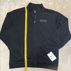 Champion Men's Black Lightweight Jacket - Size Medium